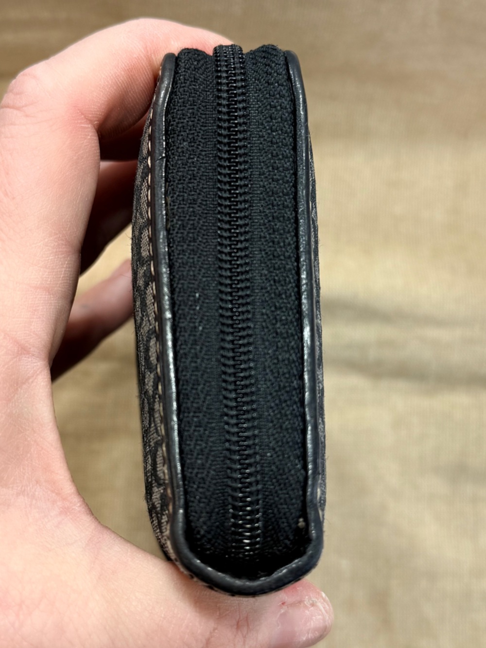 Coach Signature Jacquard Slim Zip-Around Wallet - Picture 6 of 11